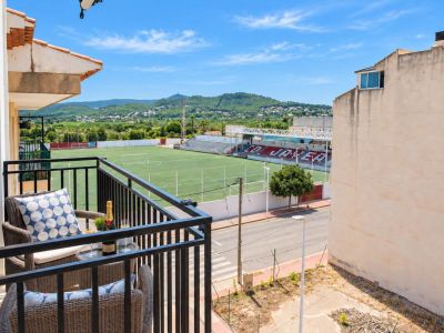 Balkon mit freier Aussicht