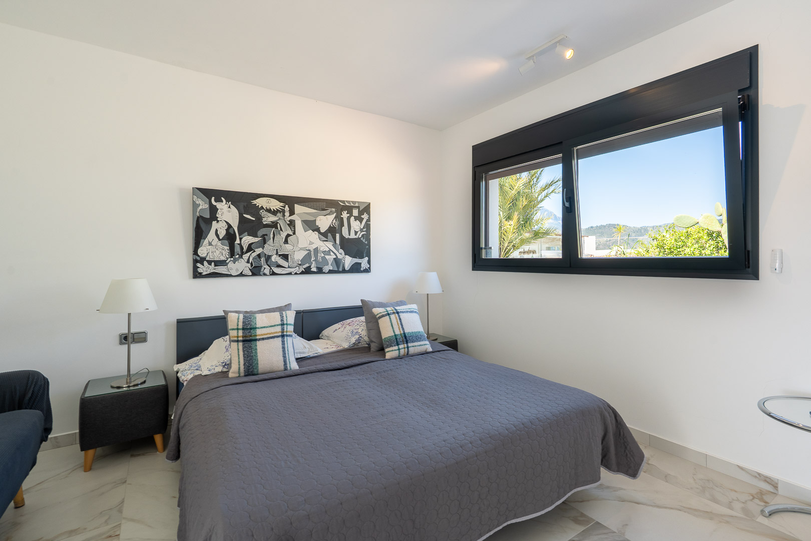Schlafzimmer mit Ausblick
