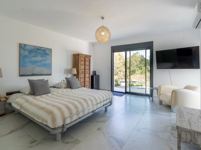Schlafzimmer mit Terrassenzugang
