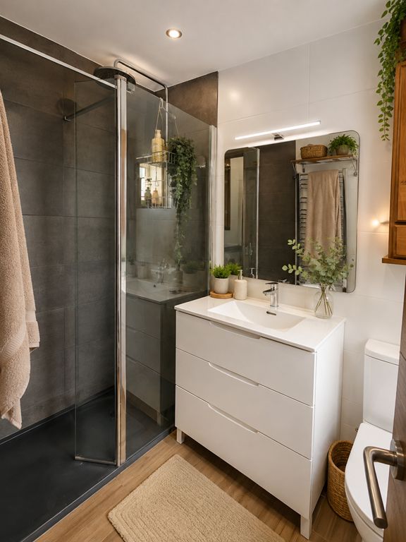 Badezimmer mit Dusche