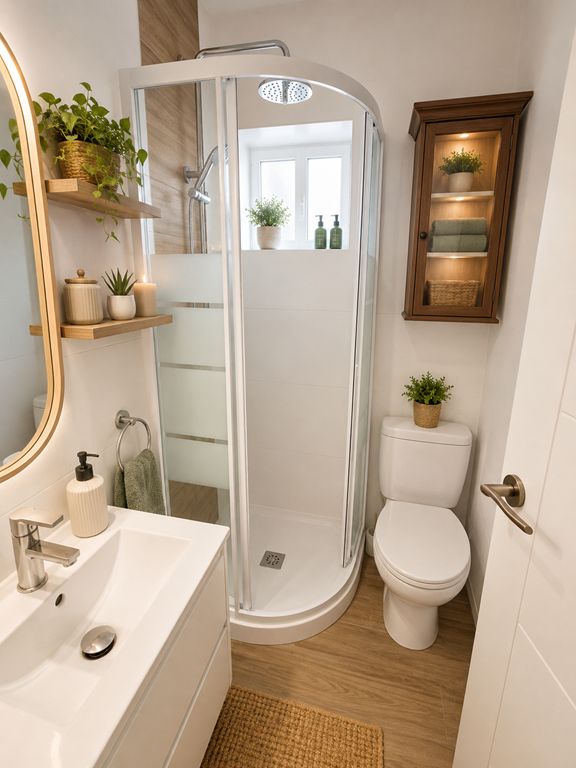 Badezimmer mit Dusche
