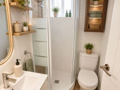 Badezimmer mit Dusche