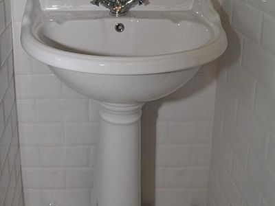 Blick ins Badezimmer