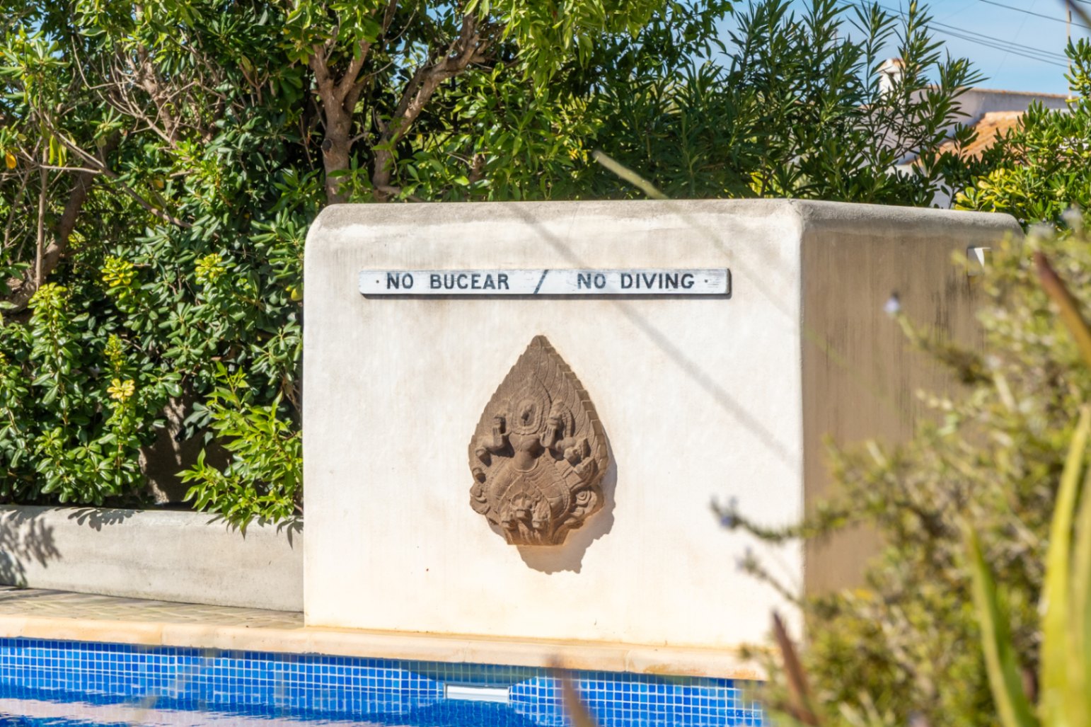 Detail des Swimmingpools