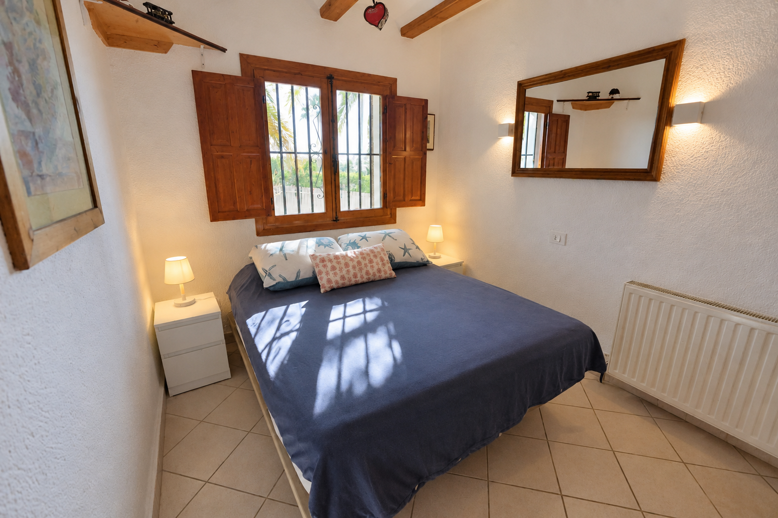 Schlafzimmer der Villa
