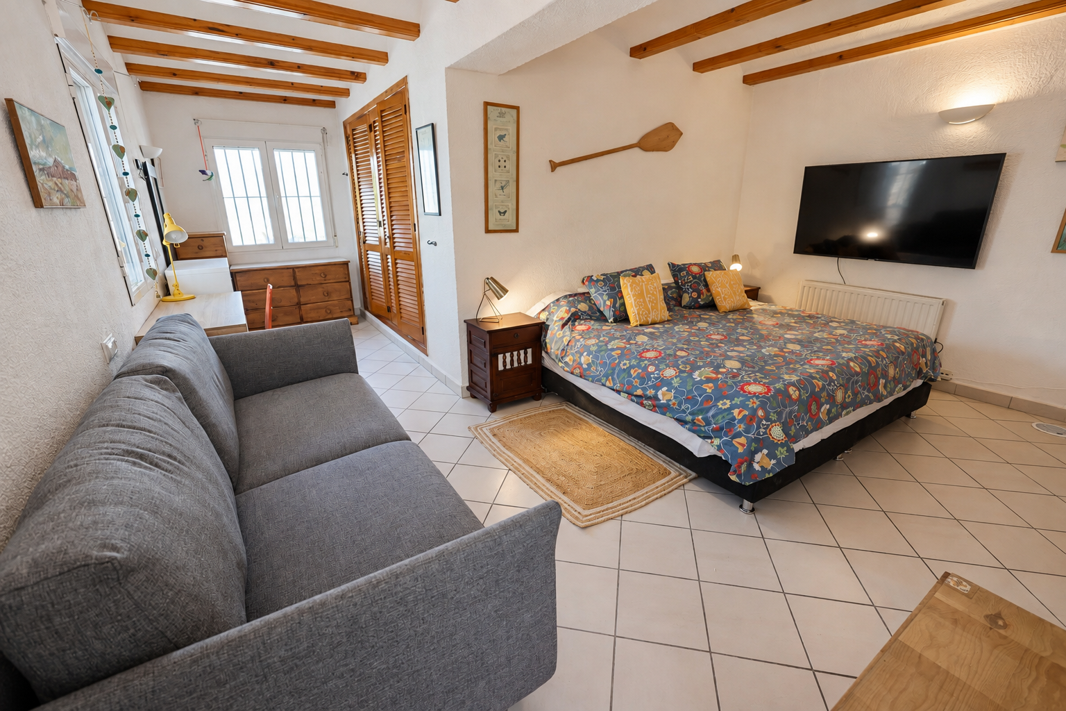 Schlafzimmer der Villa