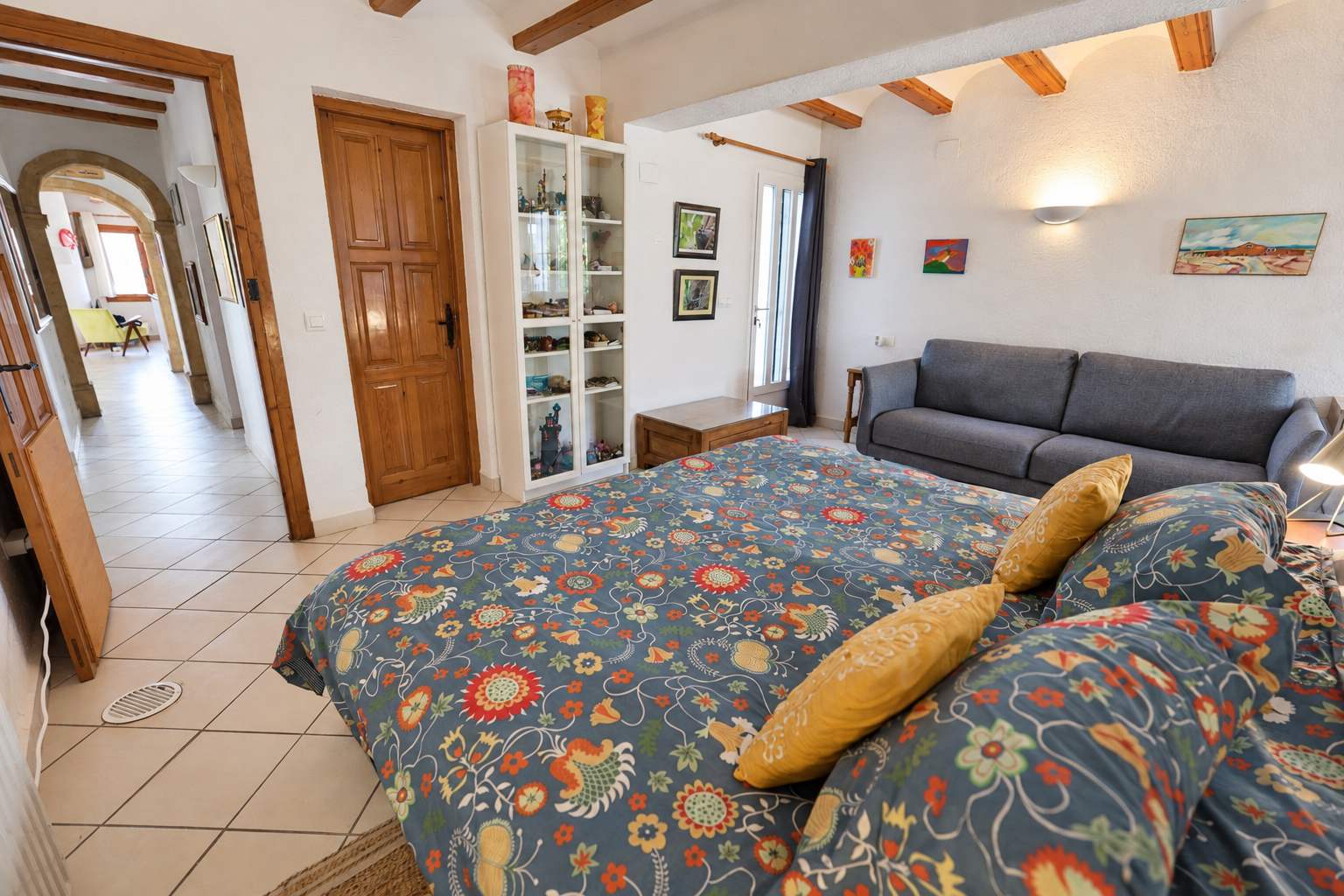 Schlafzimmer der Villa