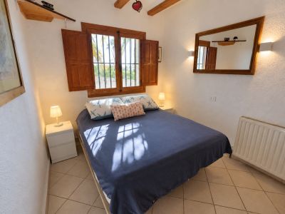 Schlafzimmer der Villa