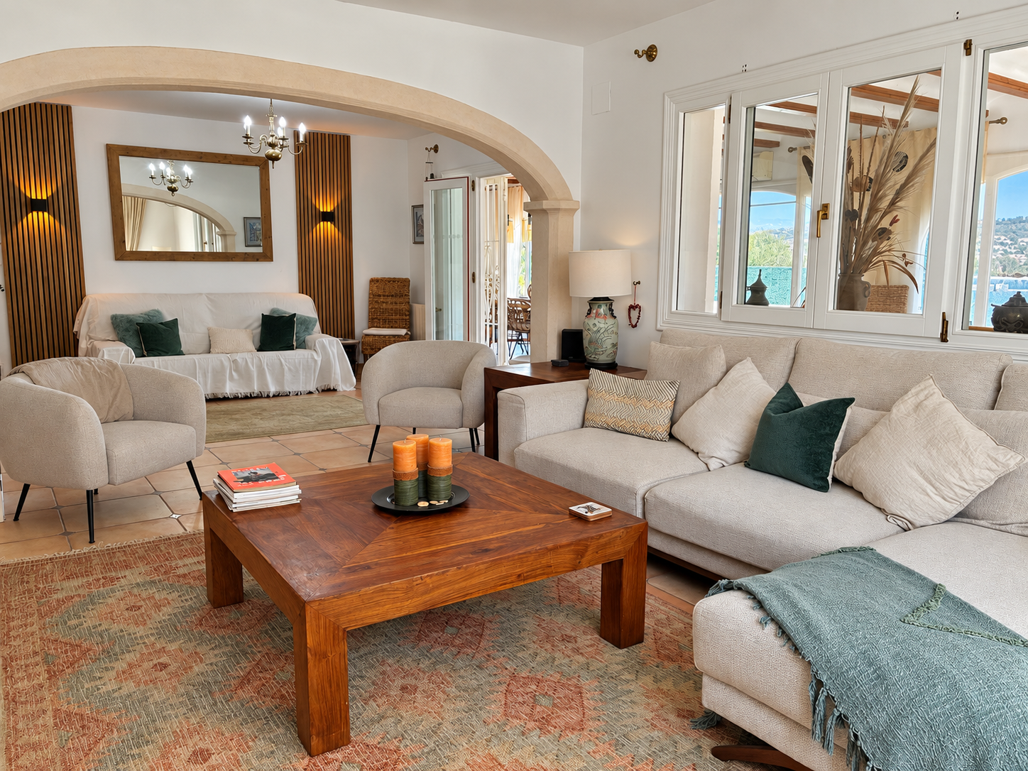 Wohnzimmer der Villa