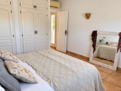 Schlafzimmer der Villa