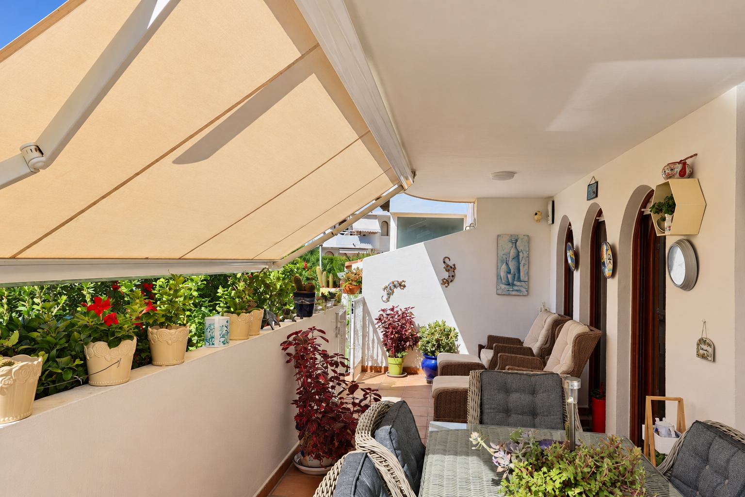 Überdachte Terrasse