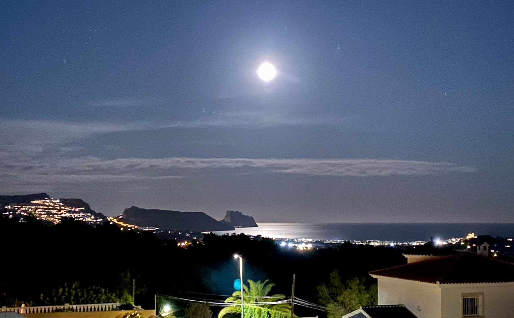 Meerblick bei Nacht