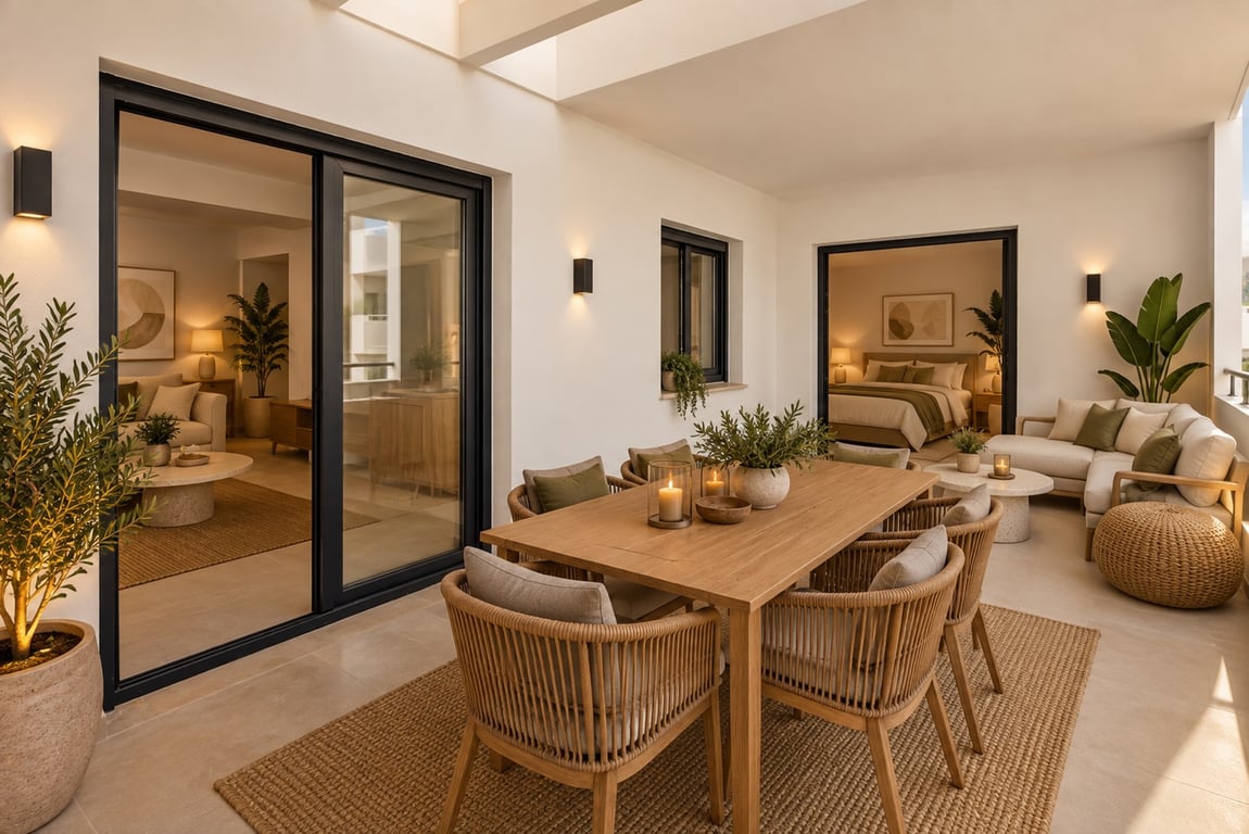 Terrasse der Wohnung