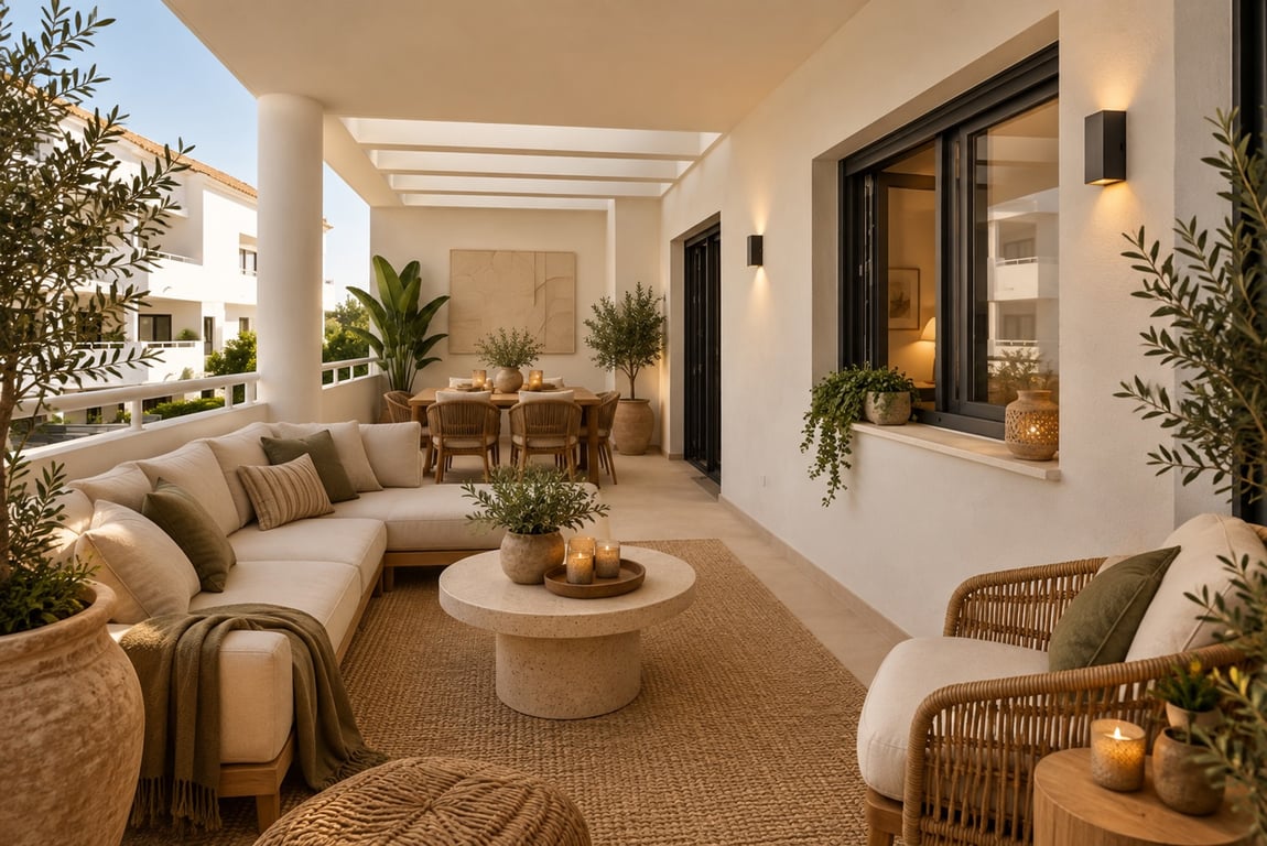 Überdachte Terrasse