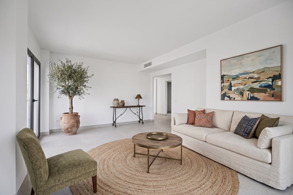 Wohnzimmer der Wohnung