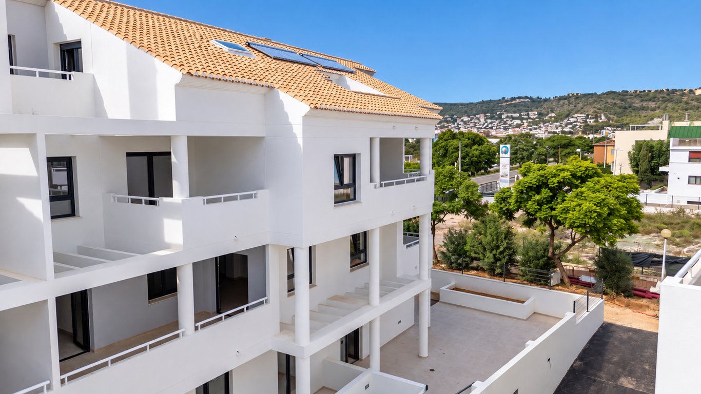 Außenansicht des Apartmentgebäudes