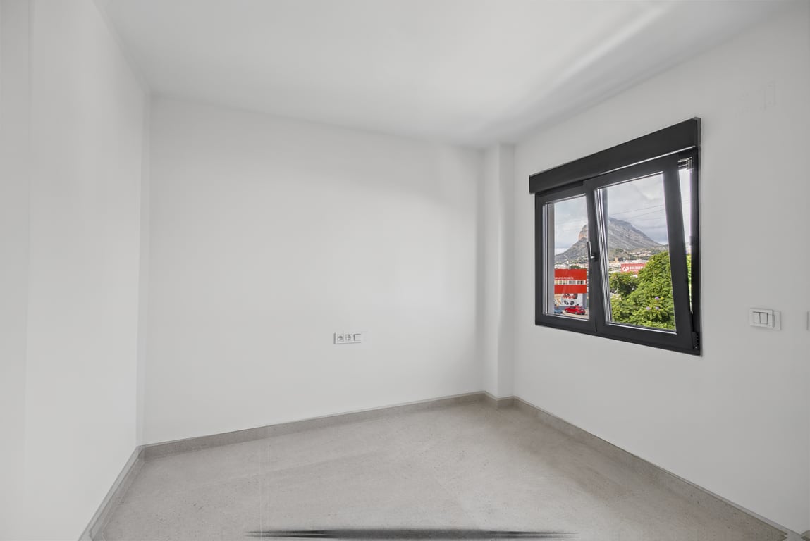Schlafzimmer mit Bergblick