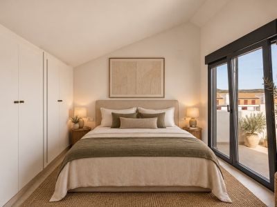 Schlafzimmer mit Terrassenzugang