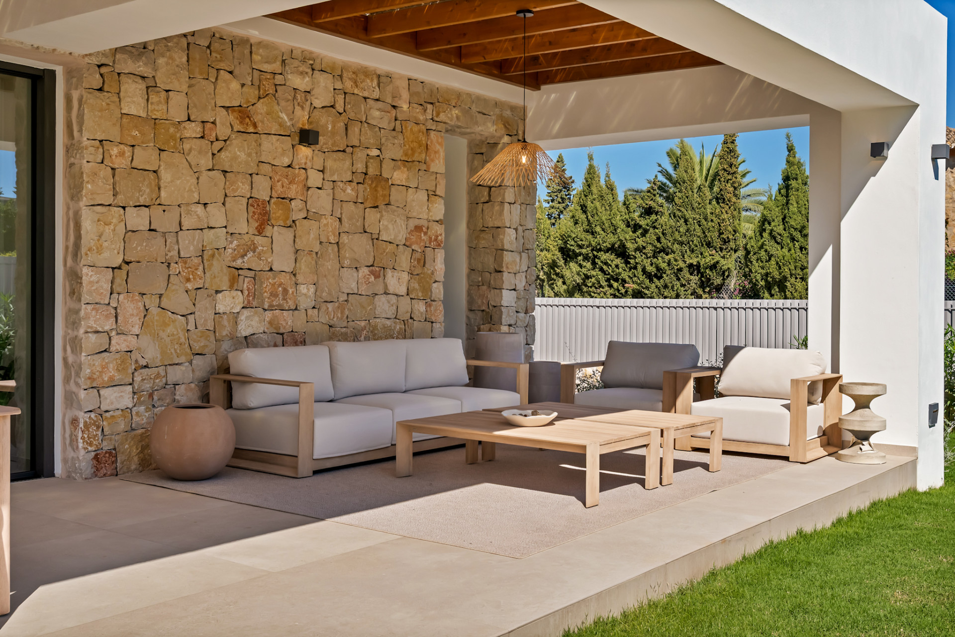 Überdachte Terrasse
