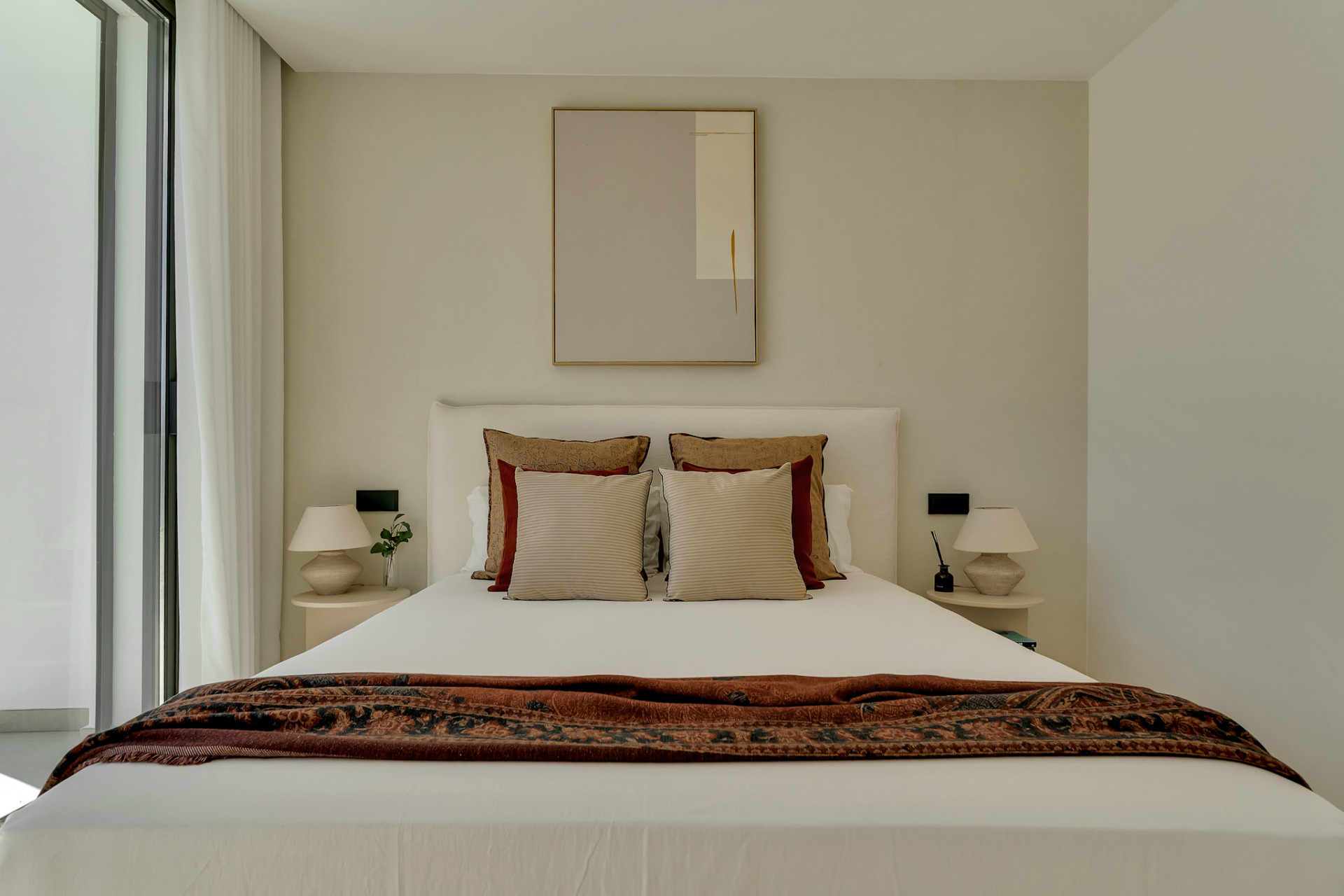 Schlafzimmer der Villa