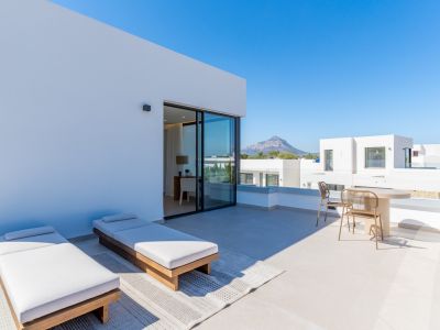 Terrasse mit Bergblick