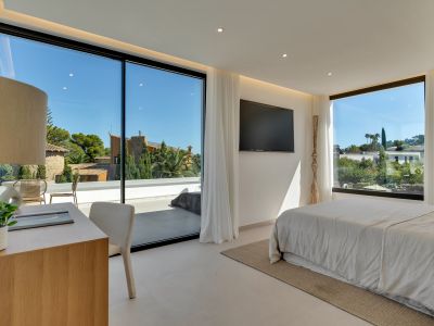Schlafzimmer mit Terrasse