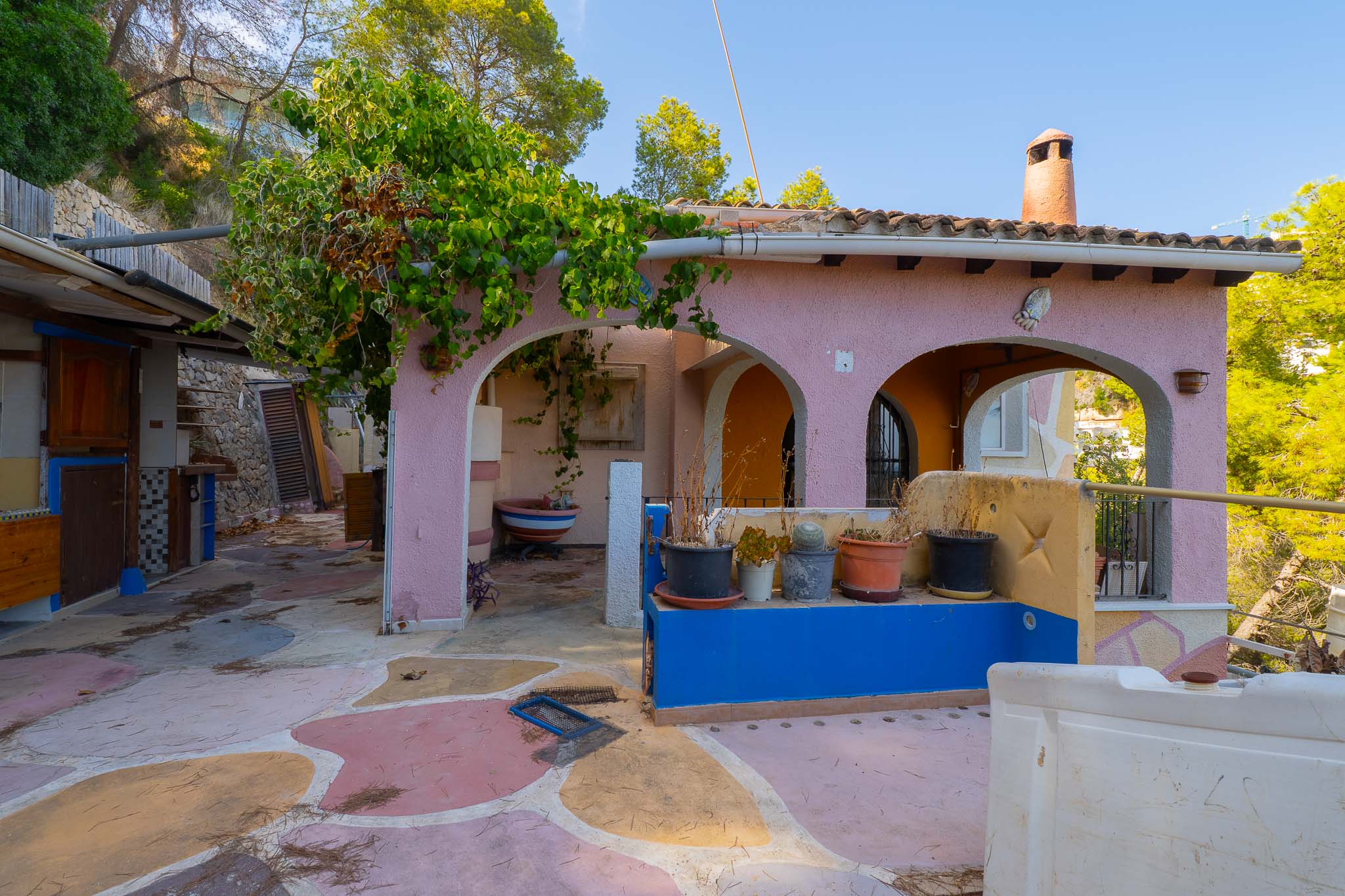 Überdachte Veranda und Terrasse