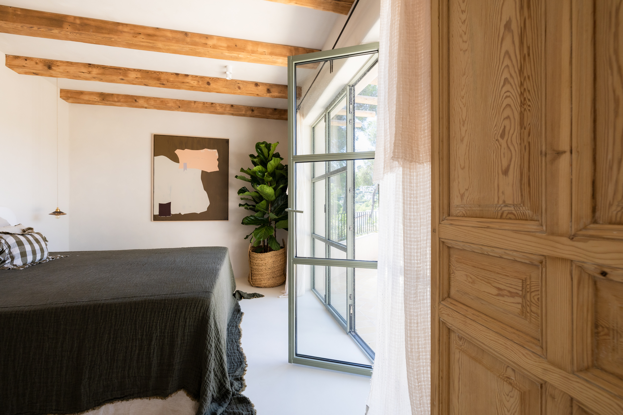 Schlafzimmer mit Terrassenzugang