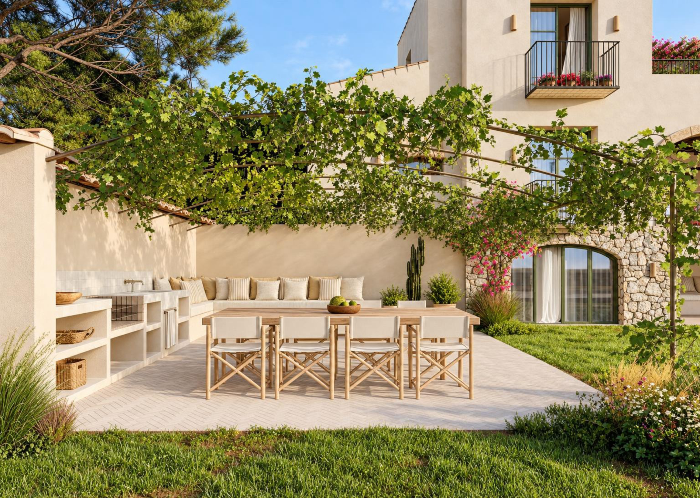 Terrasse mit Außenessbereich