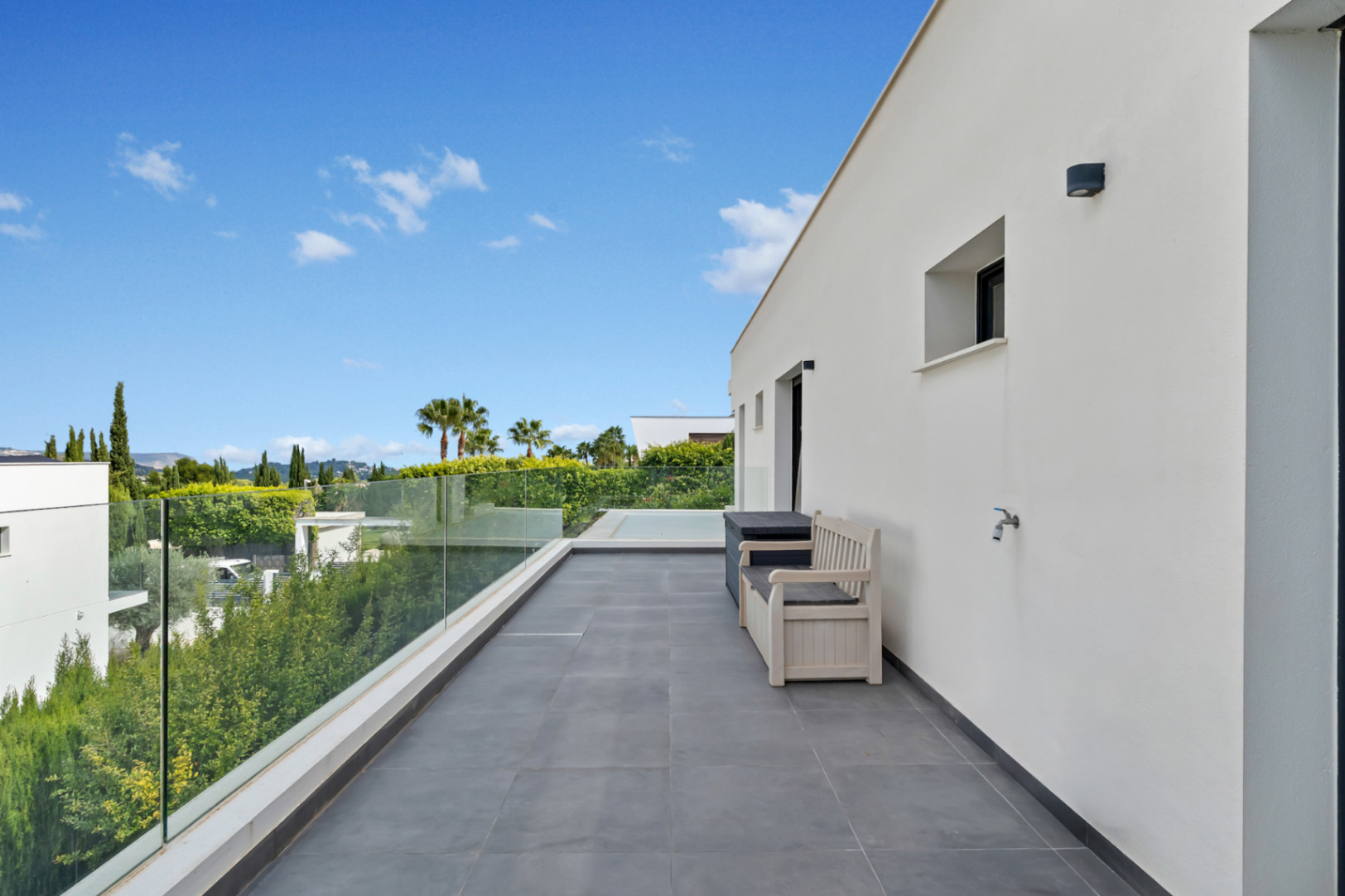 Terrasse im Obergeschoss
