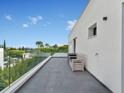 Terrasse im Obergeschoss