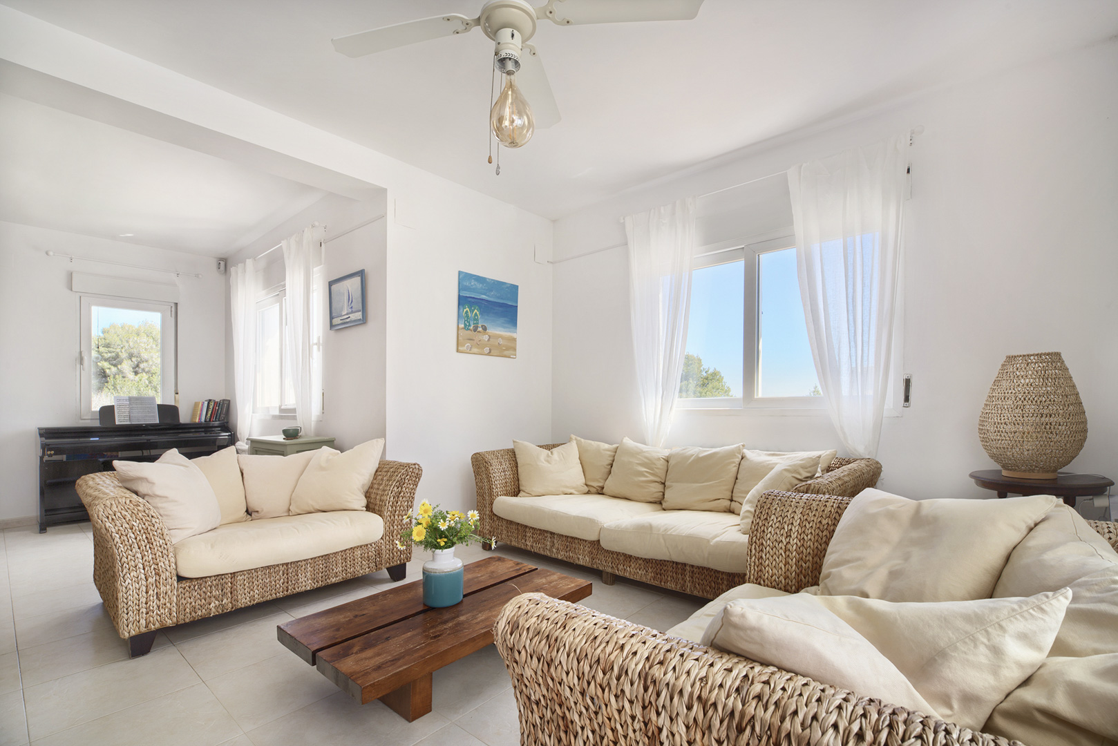 Wohnzimmer der Villa
