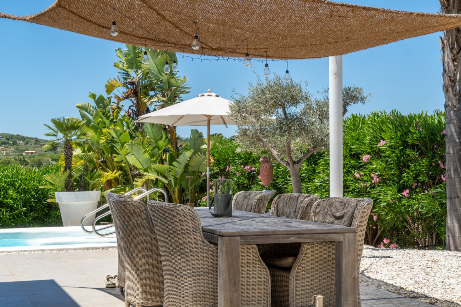 Überdachte Terrasse