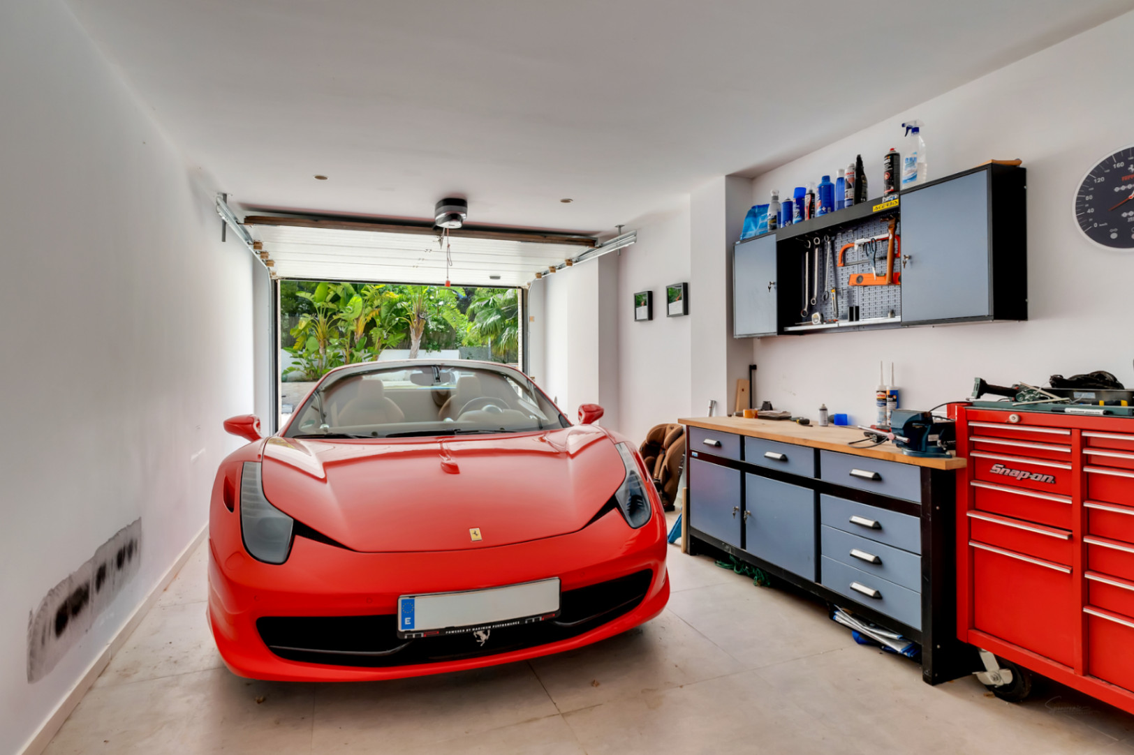 Innenansicht der Garage