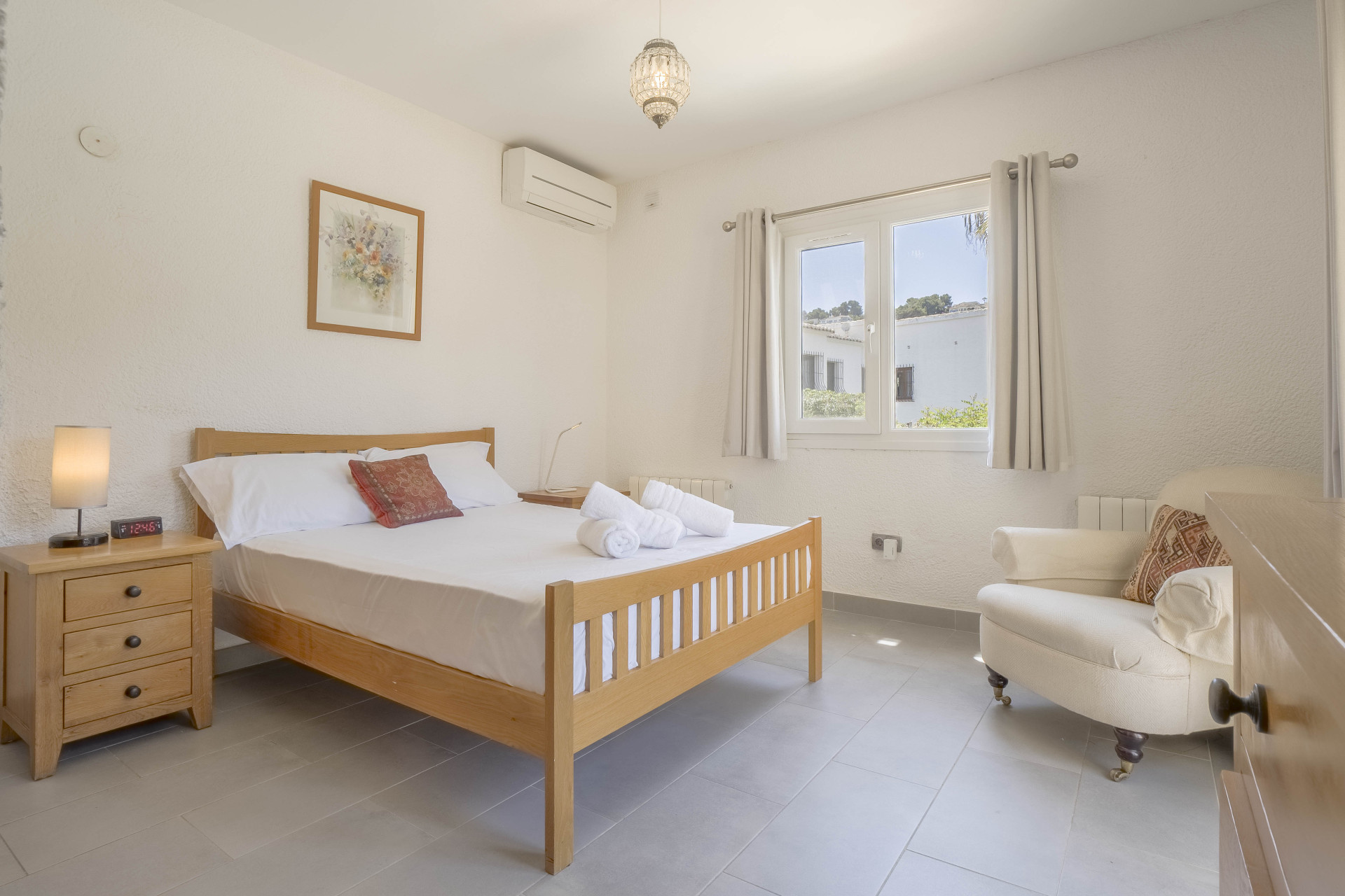 Schlafzimmer der Villa