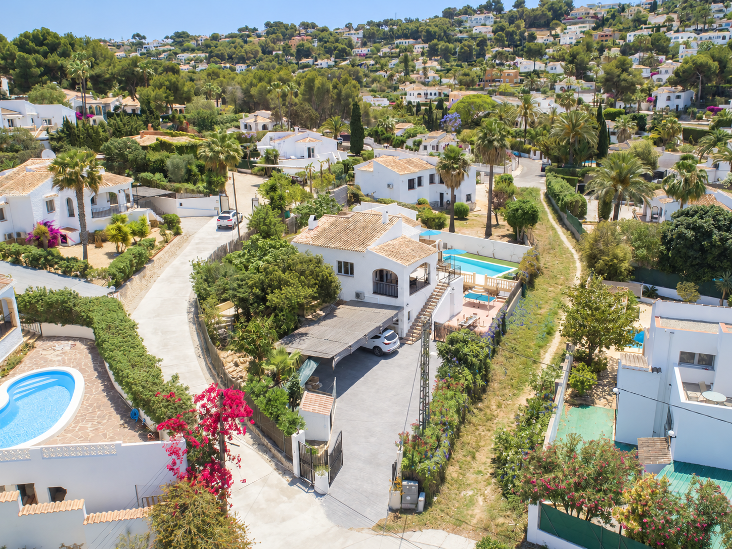 Luftaufnahme der Villa
