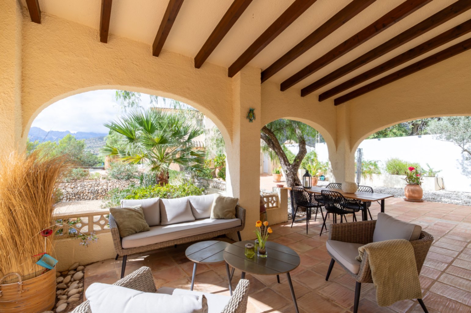 Überdachte Terrasse