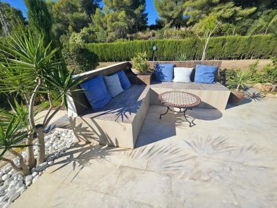 Chill-out-Bereich im Freien
