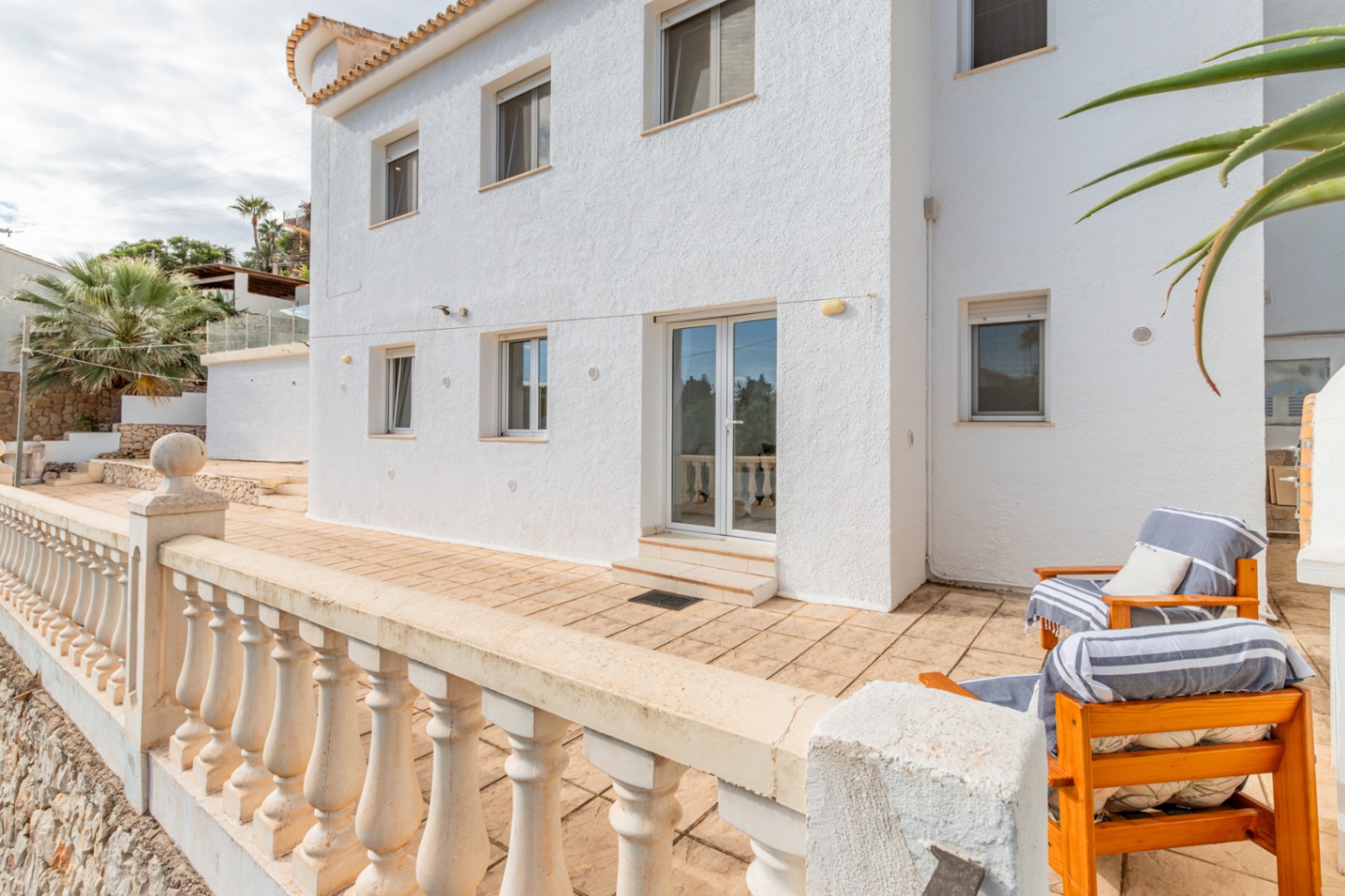 Terrasse der unteren Etage