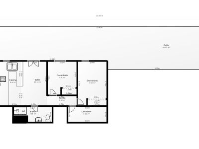 Grundriss der Etage