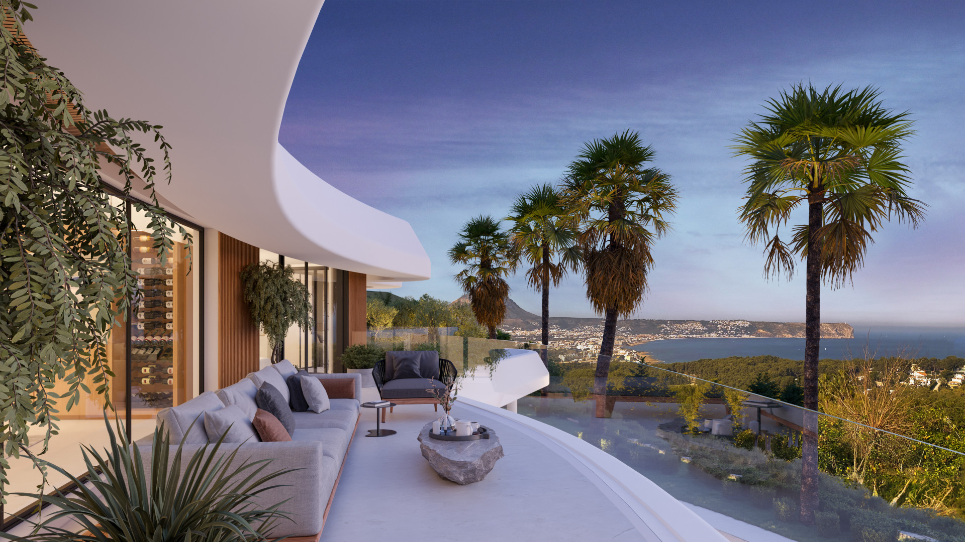Terrasse mit Meerblick