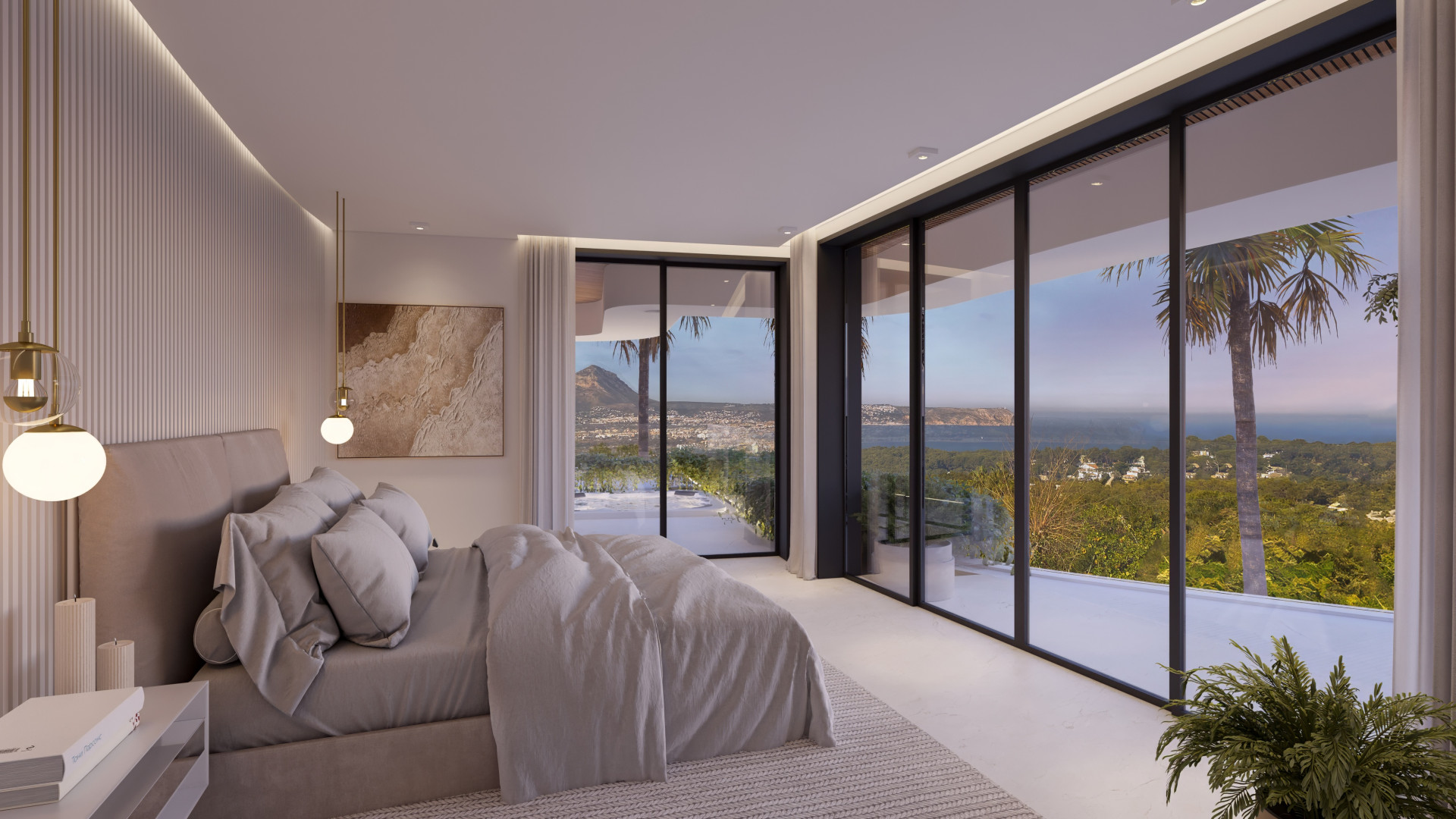 Schlafzimmer mit Meerblick