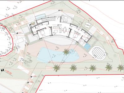 Grundriss und Lageplan