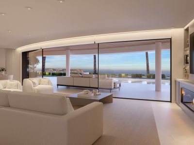 Wohnzimmer mit Meerblick
