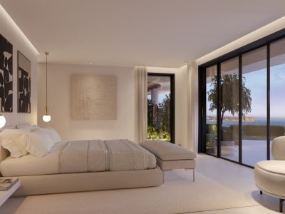 Schlafzimmer mit Meerblick