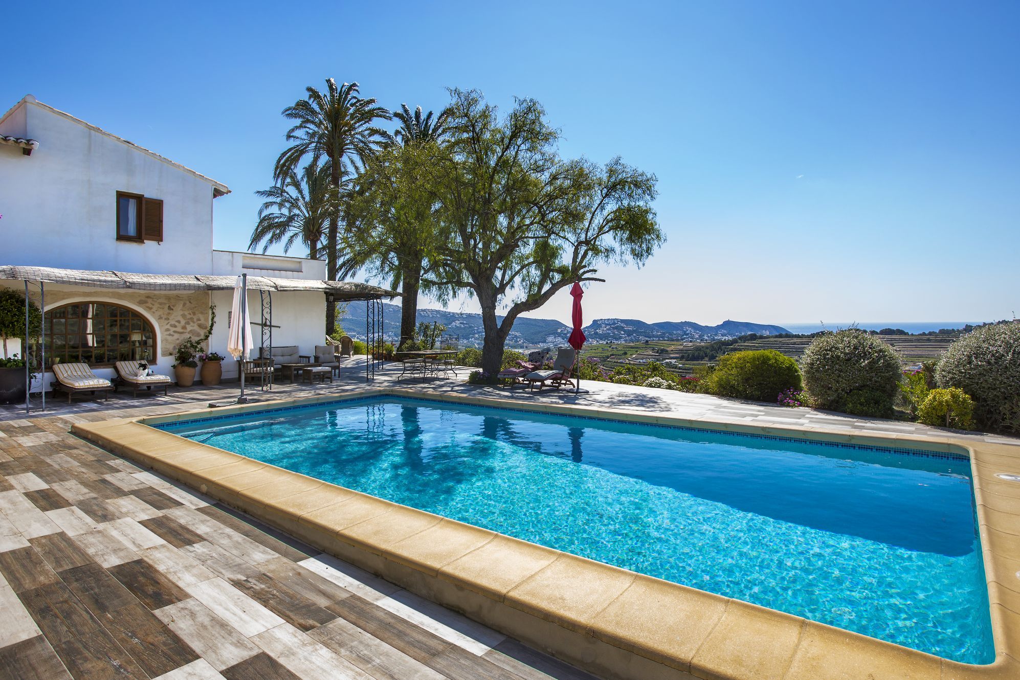 Traditionelle mediterrane Finca in Jávea mit Meerblick