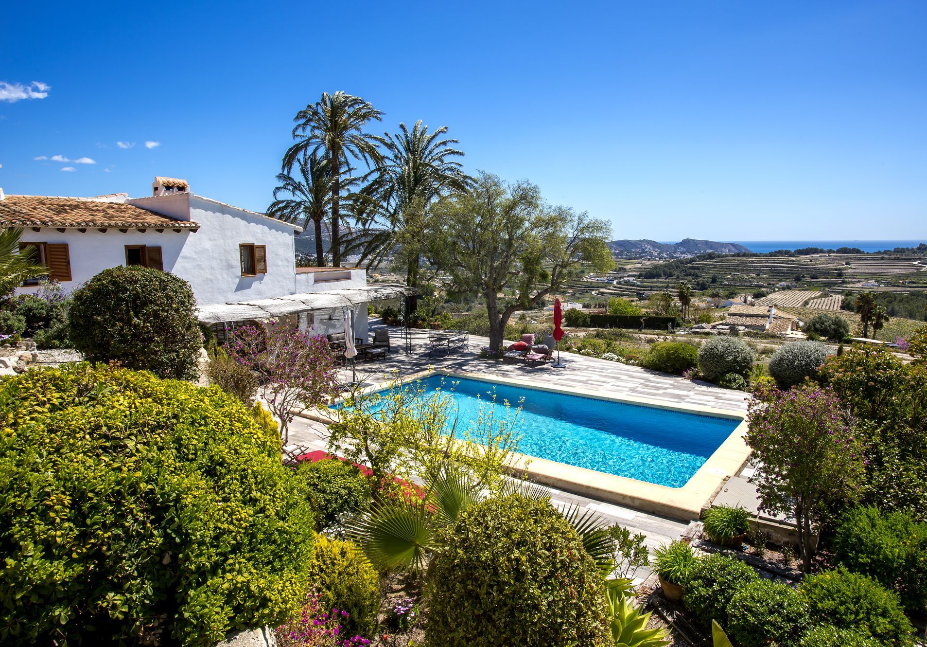 Traditionelle mediterrane Finca in Jávea mit Meerblick