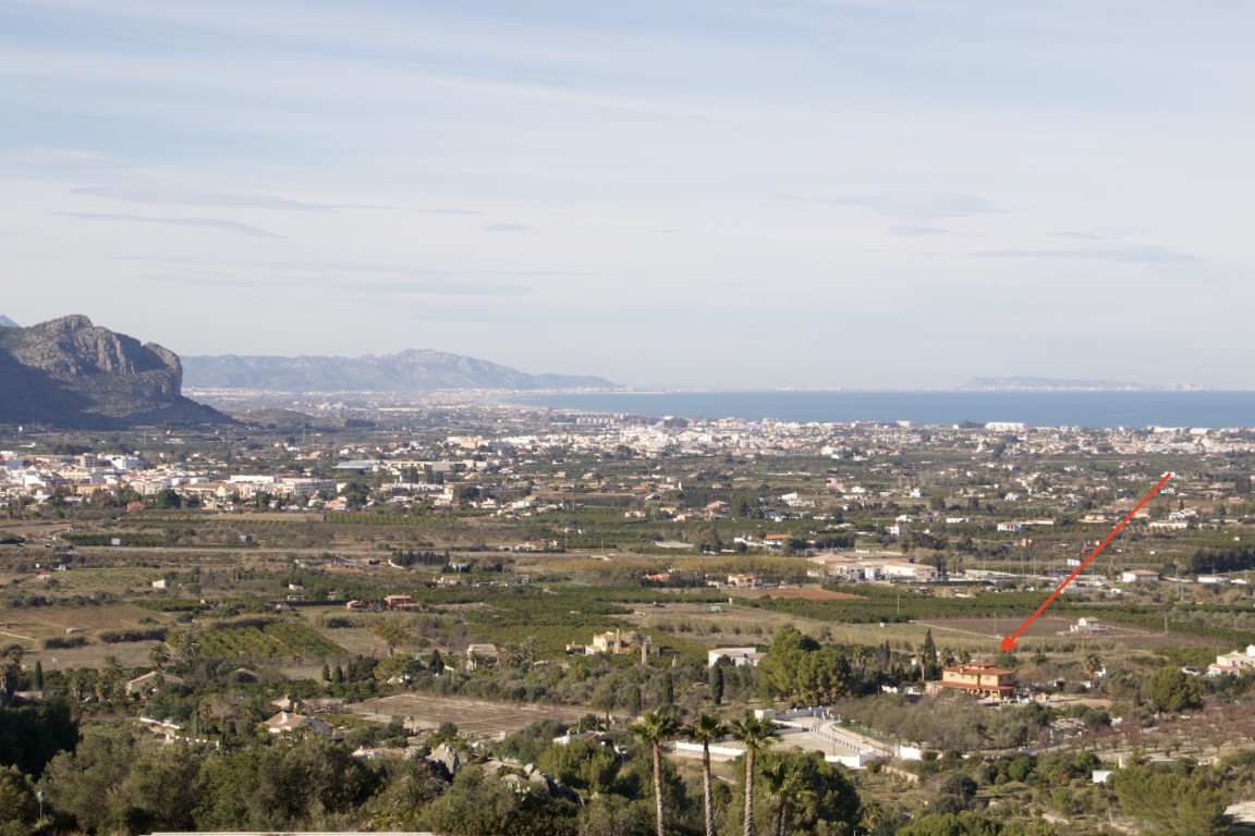 Villa in Pedreguer mit Meerblick und großem Grundstück