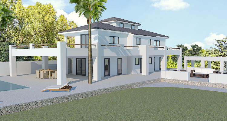 Villa in Pedreguer mit Meerblick und großem Grundstück