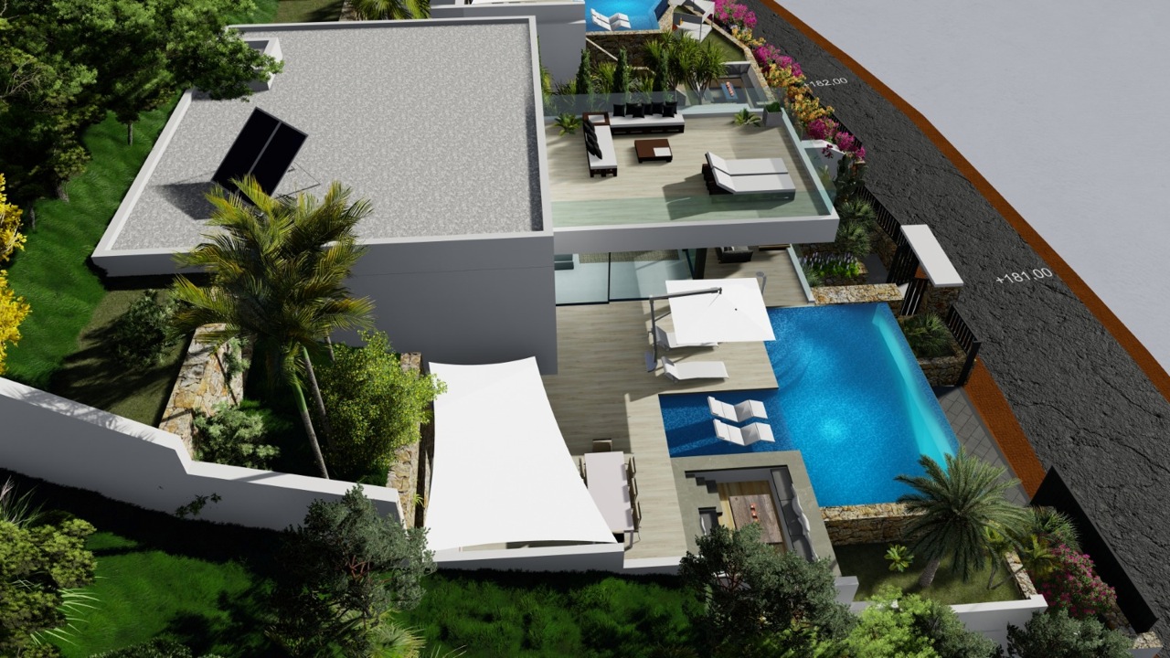 Neu gebaute Villa mit Meerblick in Calpe